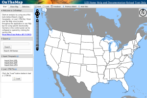 Screenshot of OnTheMap